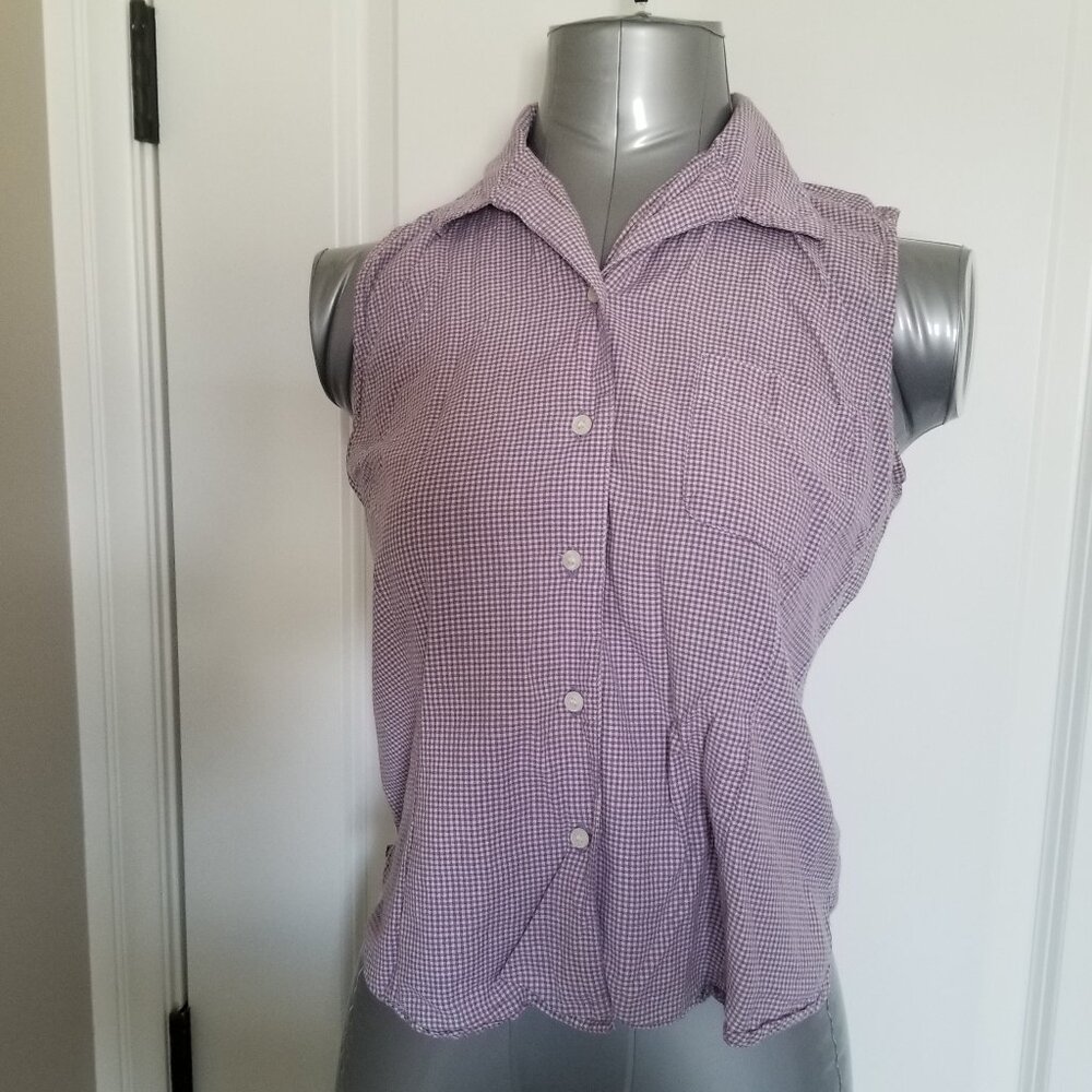 Vintage Bugle Boy Sleeveless Button-up Shirt